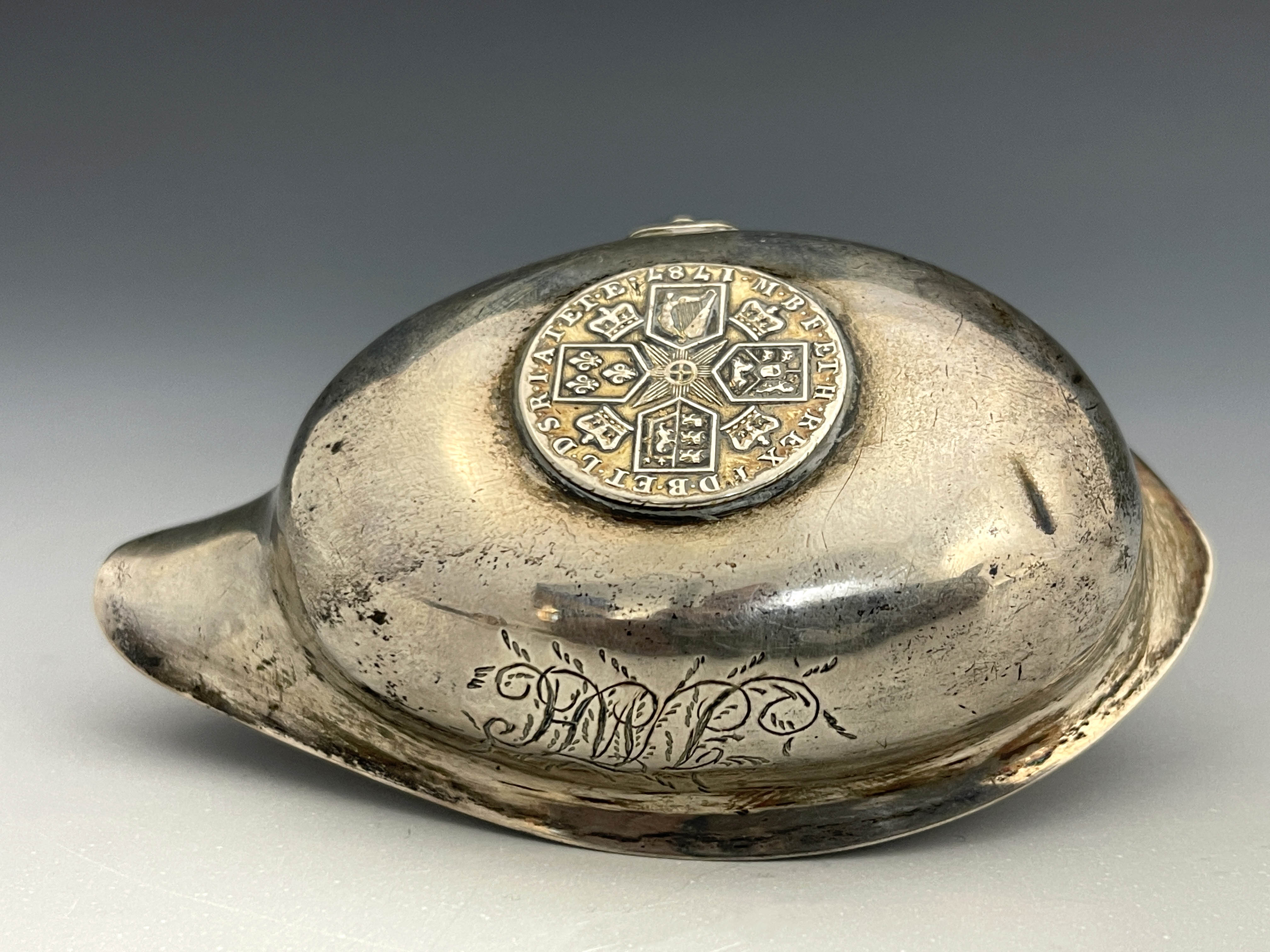 A George III silver coin set ladle, Josiah Snatt, London 1804 - Image 3 of 5