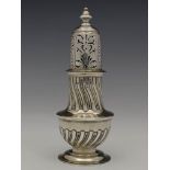 A Victorian silver sugar caster, Henry Stafford, London 1897