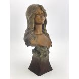 An Art Nouveau terracotta bust, Stahlknecht,