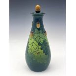 Sally Tuffin for Dennis Chinaworks, Acorns and oakleaves, bottle vase and cover