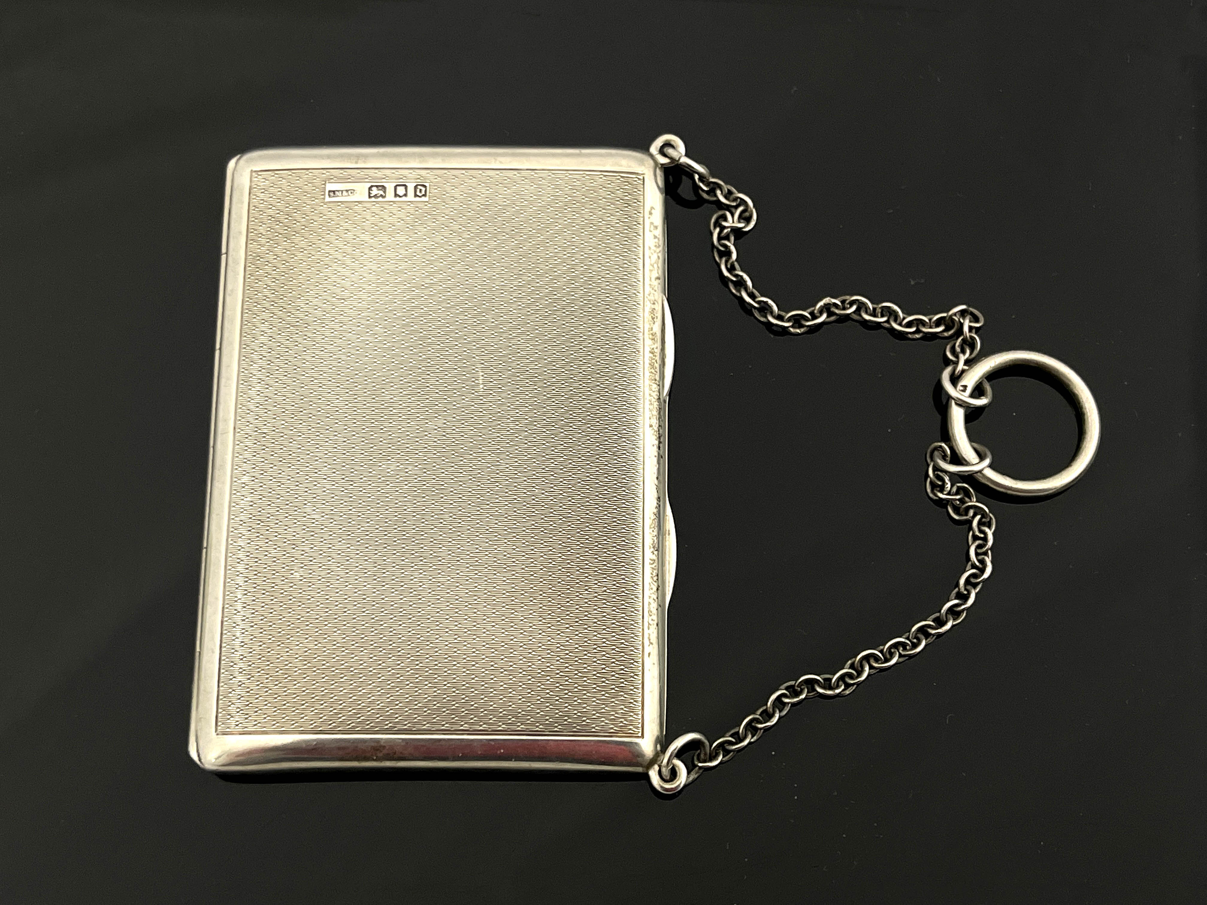 A George V silver card case, Sampson Mordan and Co., London 1919 - Image 3 of 3