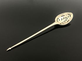 A George III silver mote spoon