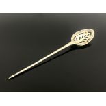 A George III silver mote spoon