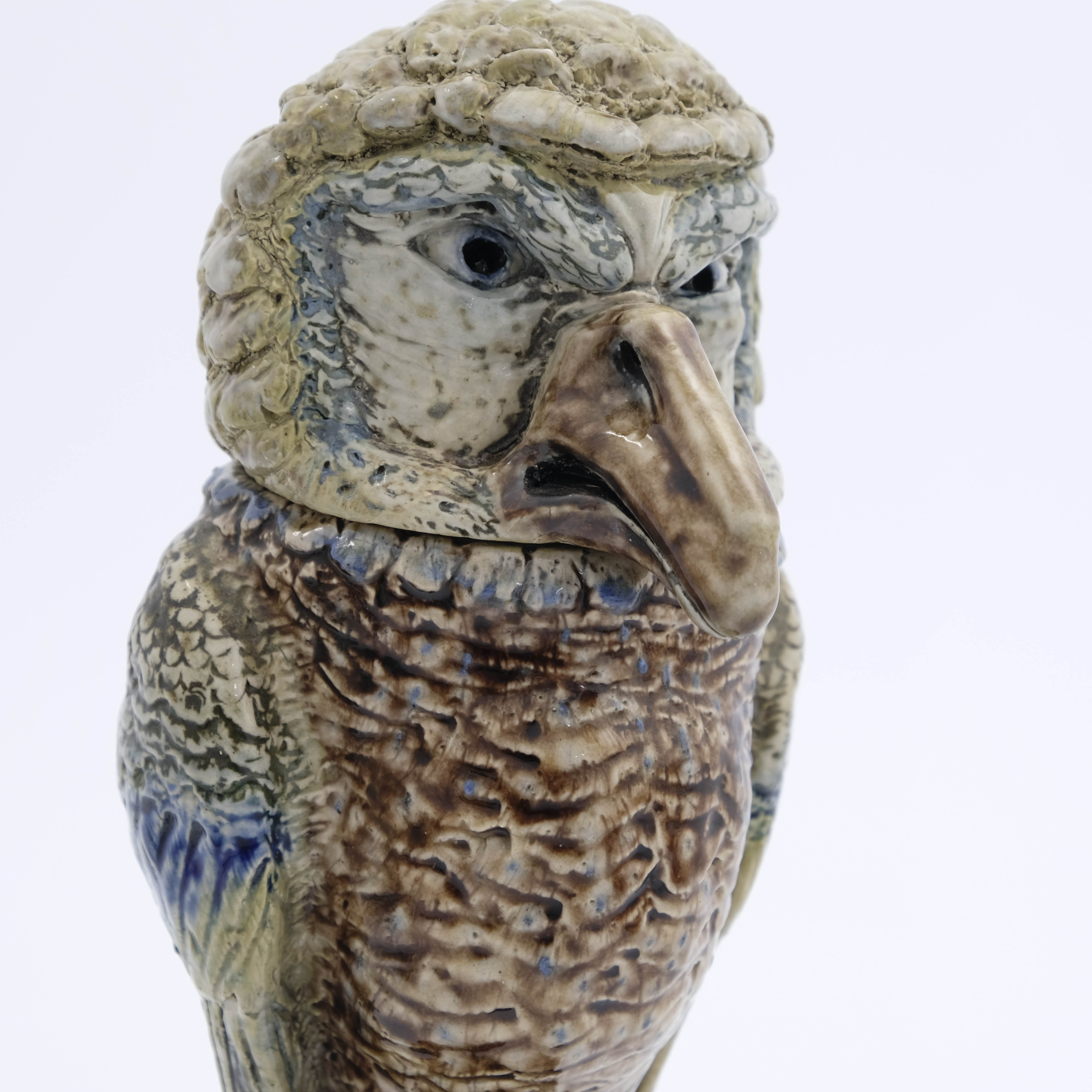 Robert Wallace Martin for Martin Brothers, a characterful Barrister stoneware sculptural jar - Image 8 of 17