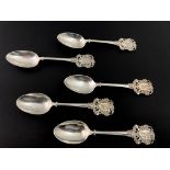 A matched set of five George V silver livery company spoons