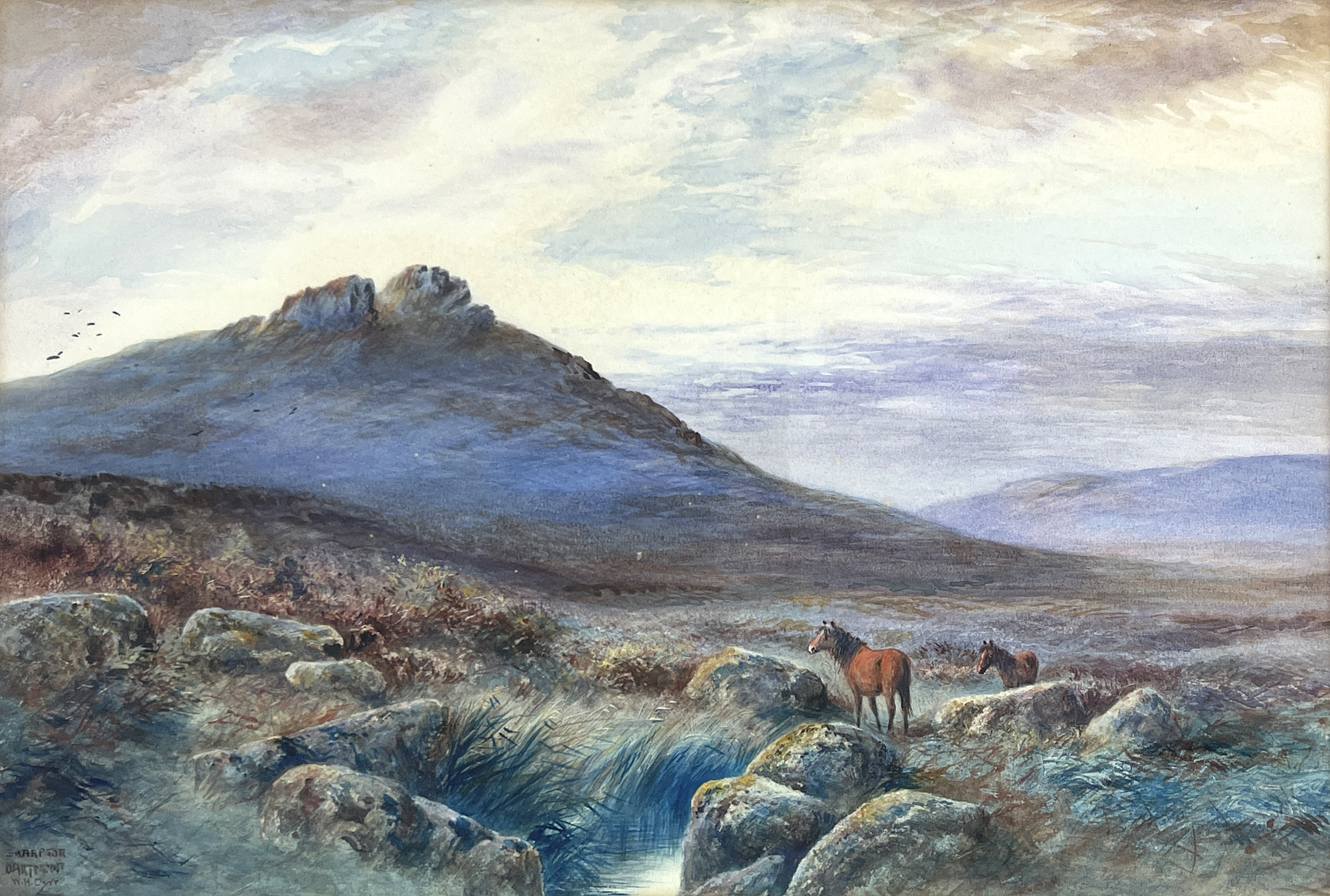 William Henry Dyer (British, act.c.1890-1930), Sharp Tor, Dartmoor, signed and titled l.l.,