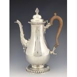 A George V silver coffee pot, J Parkes and Co., London 1931