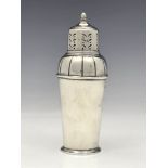 An Art Deco silver sugar shaker, Walker and Hall, Birmingham 1936
