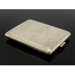 A German Art Deco silver cigarette case