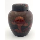 William Moorcroft, a large Flambe Toadstool Claremont ginger jar and cover,