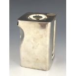 Robert Johnson for Thomas Wilkinson and Sons, a Cube silver plated water jug, Cube Teapots Ltd,