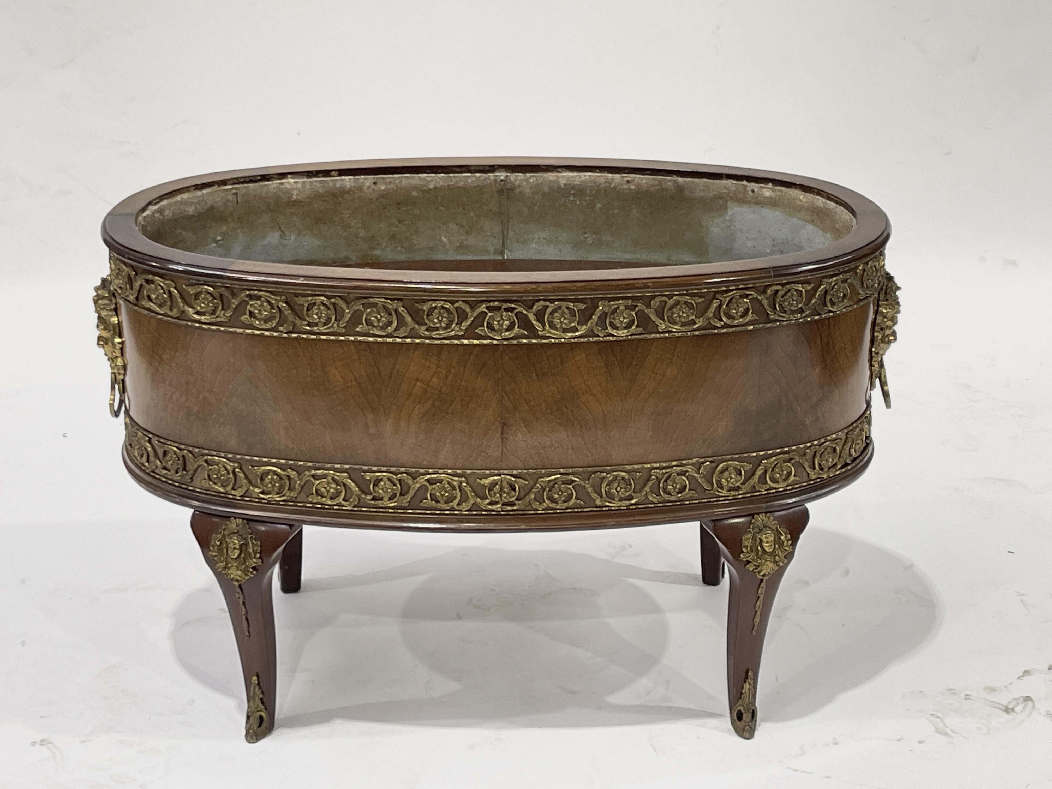 A mahogany wine cooler of Louis XVI design, lead l - Image 2 of 3