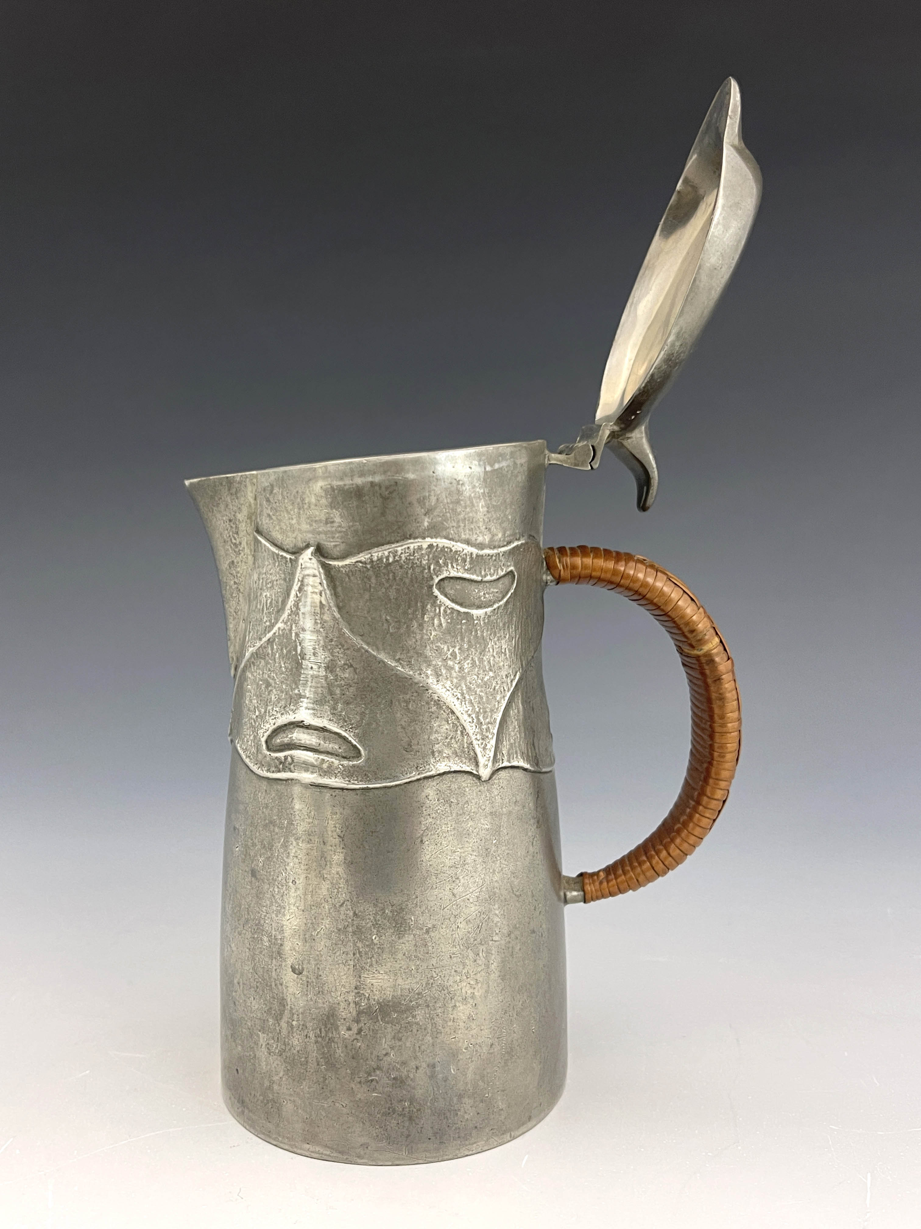 Archibald Knox for Liberty and Co., an Arts and Crafts Tudric pewter jug - Image 2 of 8