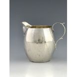 A George V silver jug, London 1925