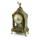 A 19th century French boulle work mantel clock
