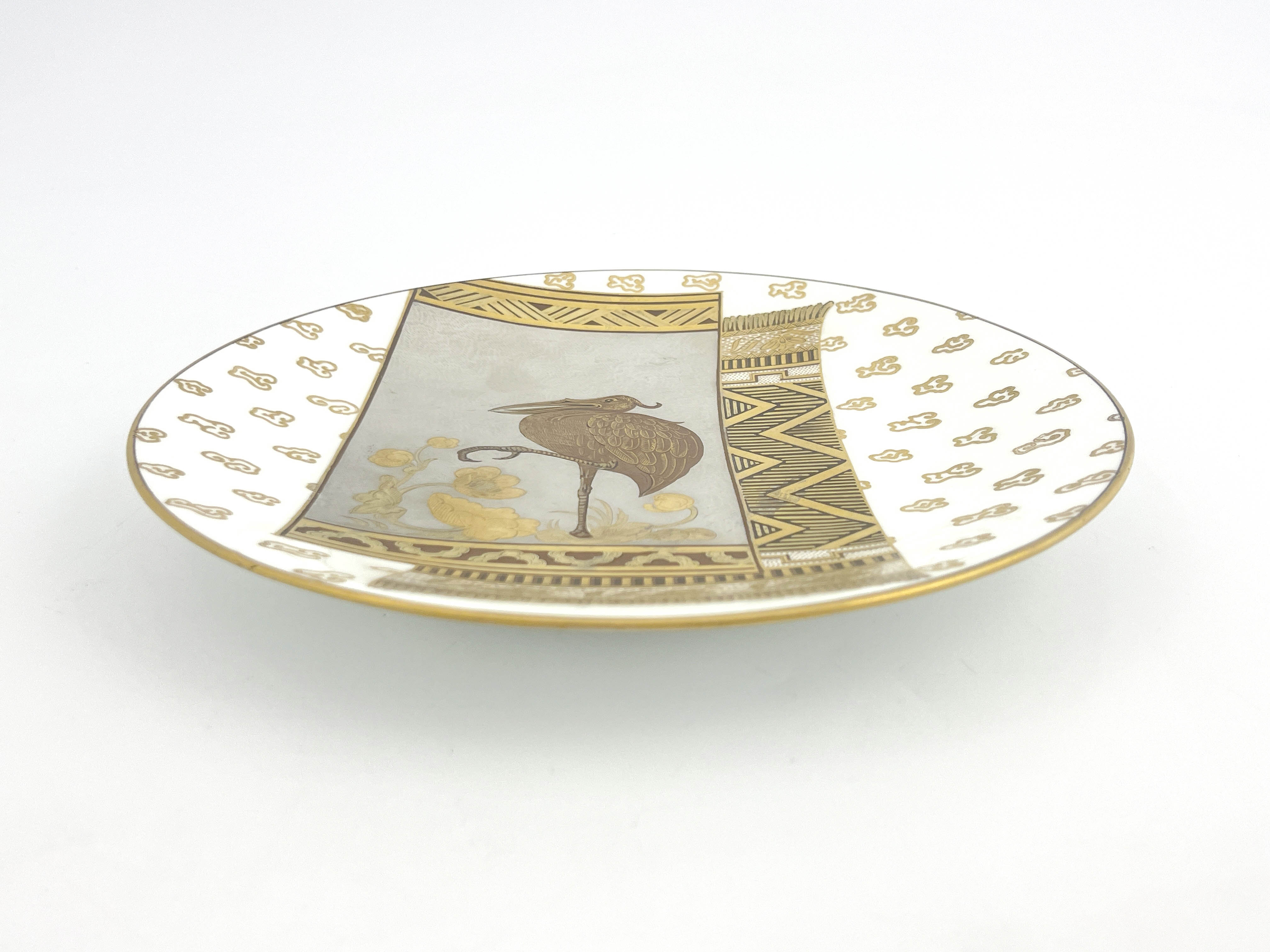 Christopher Dresser for Minton, an Aesthetic Movement plate - Image 2 of 3