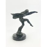 Max Le Verrier, an Art Deco patinated art metal figure