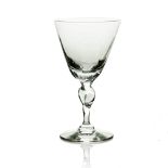 Gordon Russell (attributed) for Stevens and Williams, a Lygon style wine glass