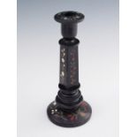 A large Ashford marble candlestick