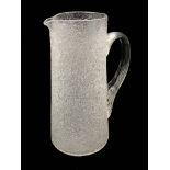 A Victorian overshot glass lemonade jug
