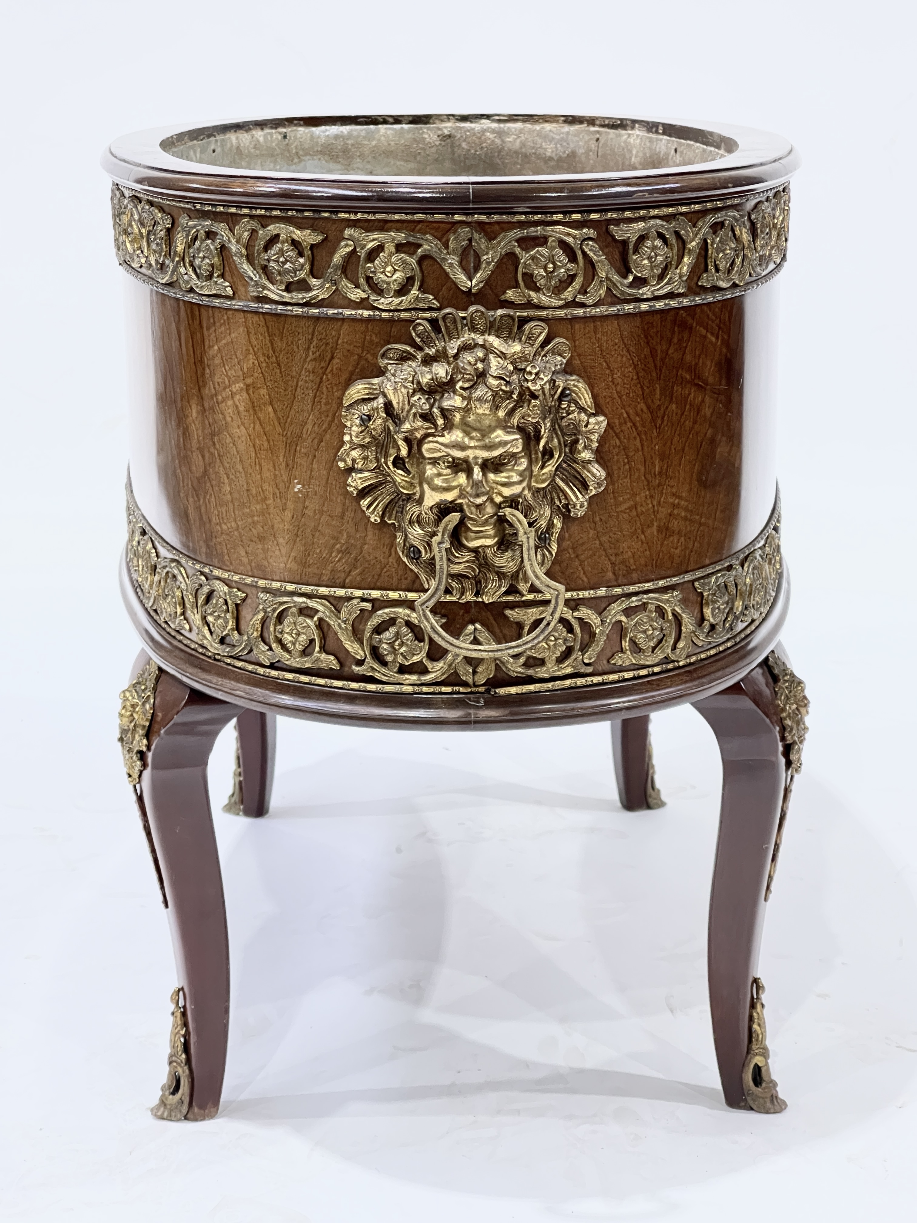 A mahogany wine cooler of Louis XVI design, lead l - Image 3 of 3