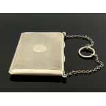 A George V silver card case, Sampson Mordan and Co., London 1919
