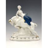 A Katzhutte porcelain figure, Europa and the Bull