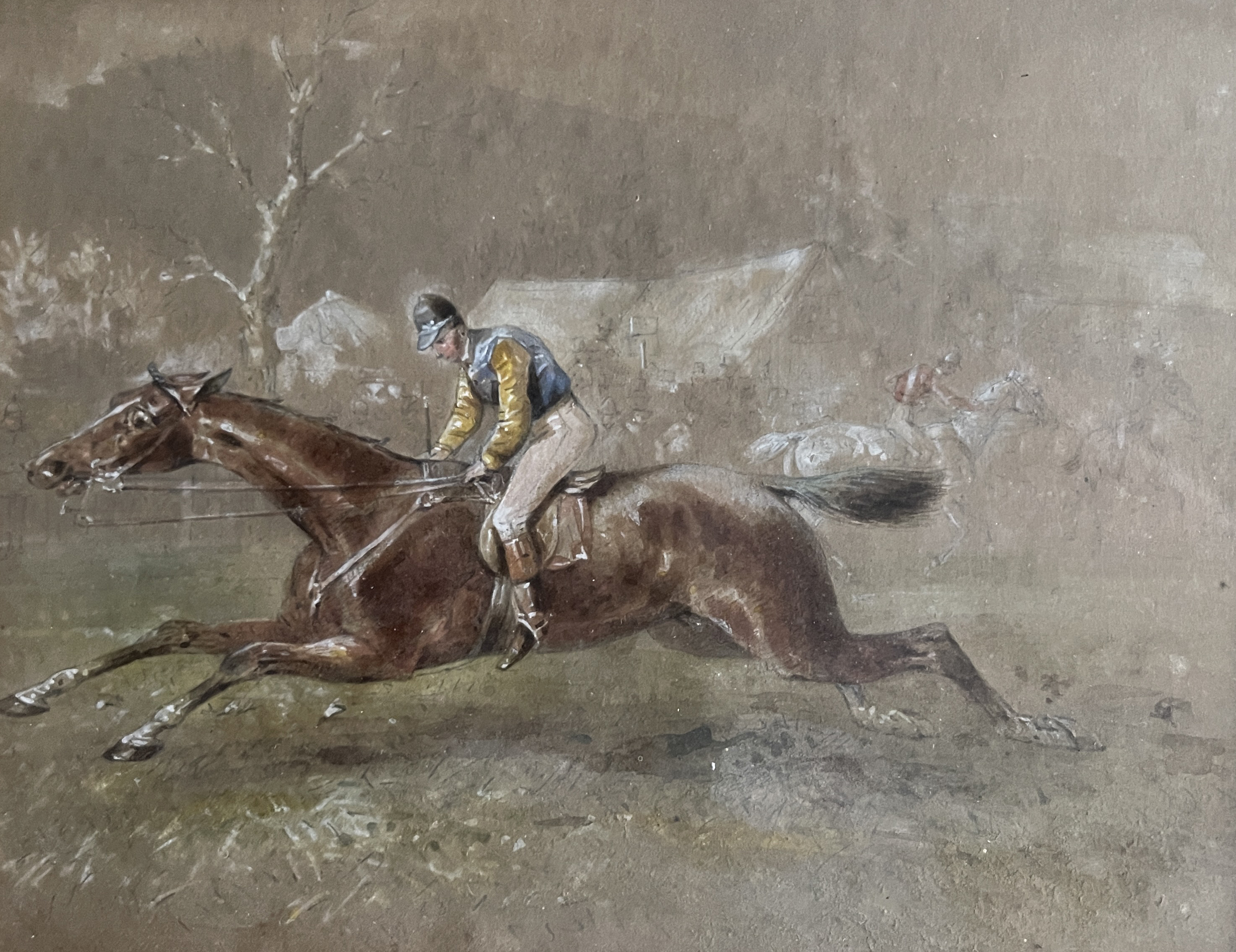 J..H..Meir (?) (British, early 20th Century), horse racing, six, one indistinctly signed and dated - Image 13 of 17