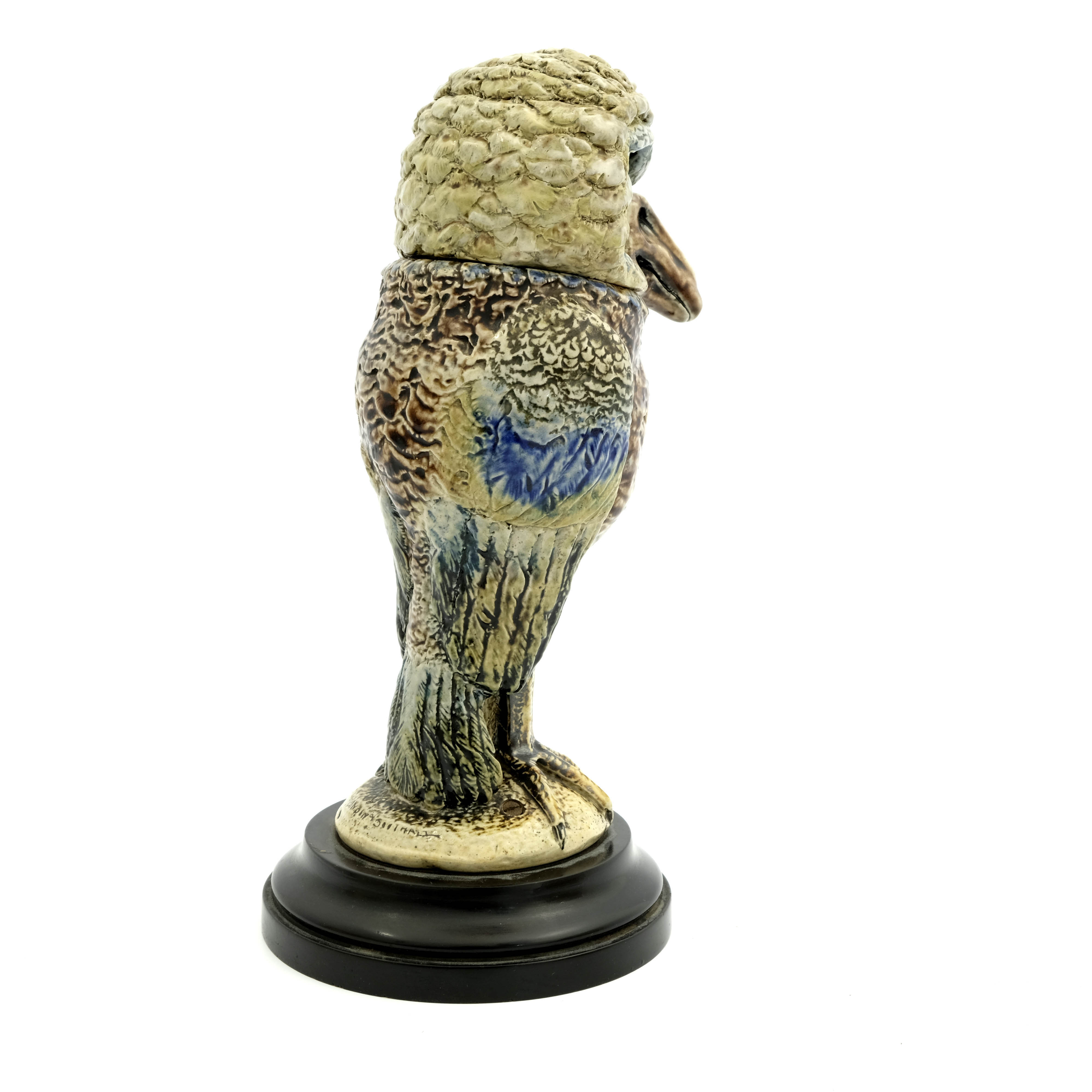 Robert Wallace Martin for Martin Brothers, a characterful Barrister stoneware sculptural jar - Image 6 of 17