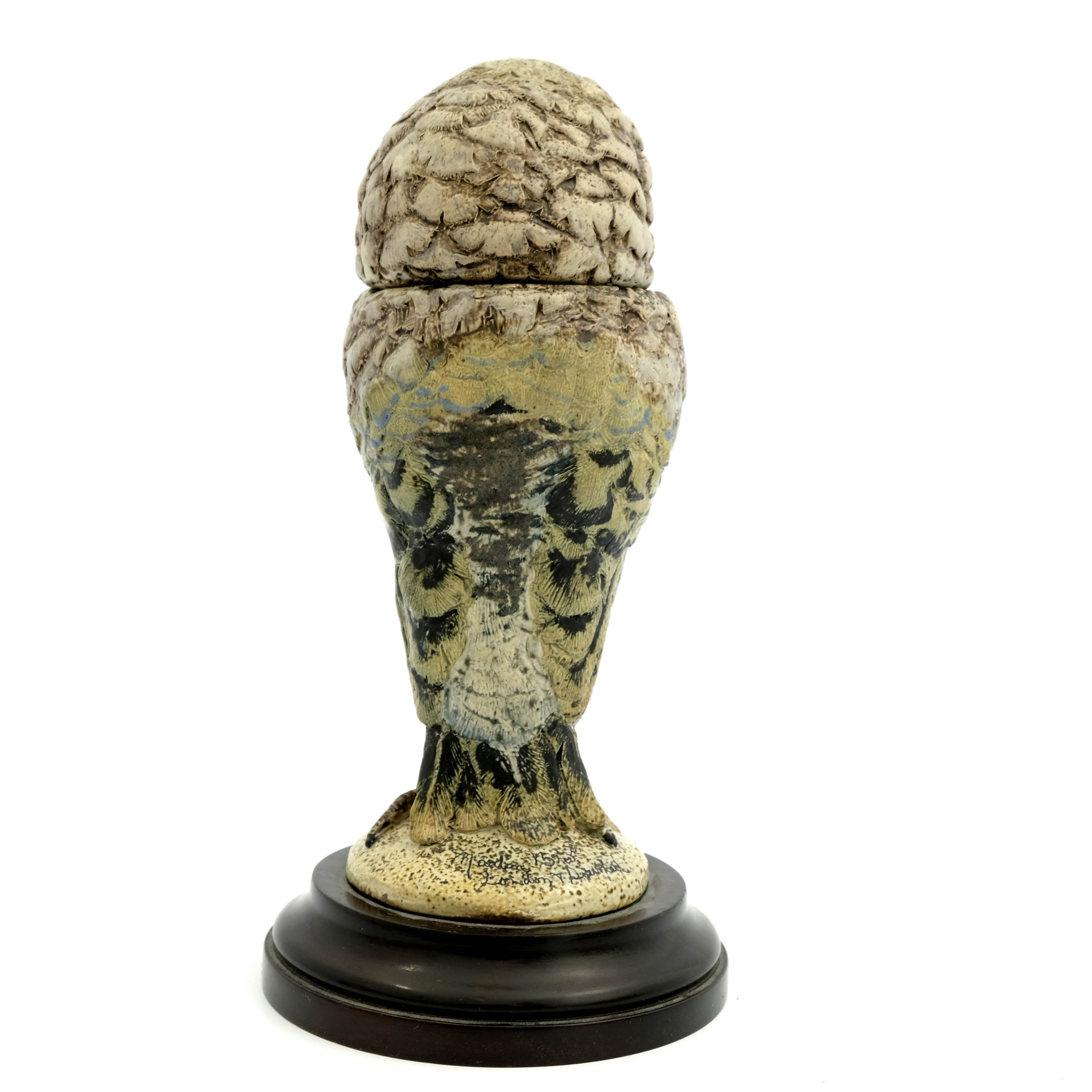 Robert Wallace Martin for Martin Brothers, a characterful Barrister stoneware sculptural jar - Image 9 of 17