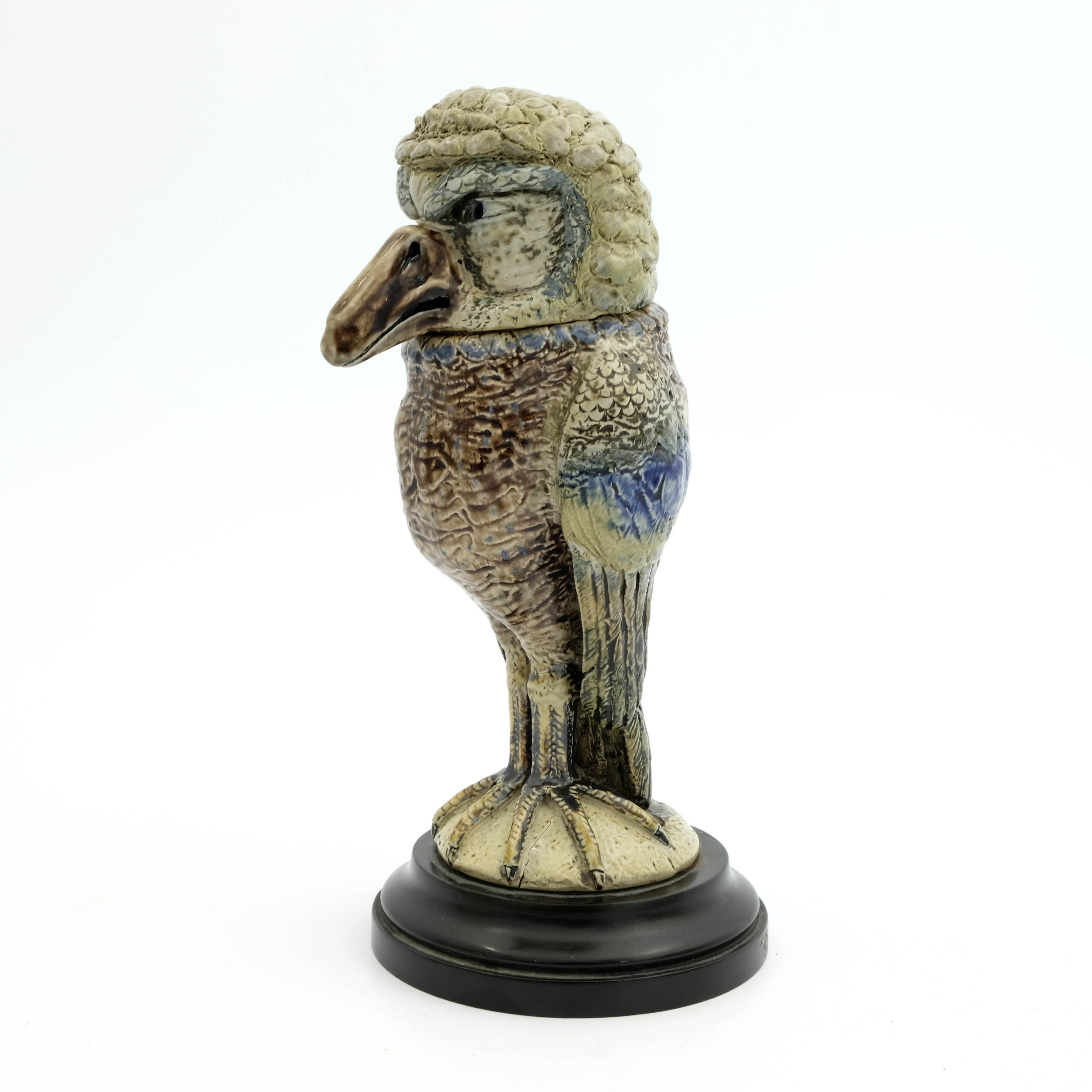 Robert Wallace Martin for Martin Brothers, a characterful Barrister stoneware sculptural jar - Image 3 of 17