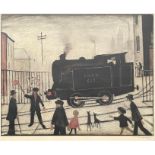 Laurence Stephen Lowry (British, 1887-1976), The Level Crossing, signed l.r., print in colours, 45