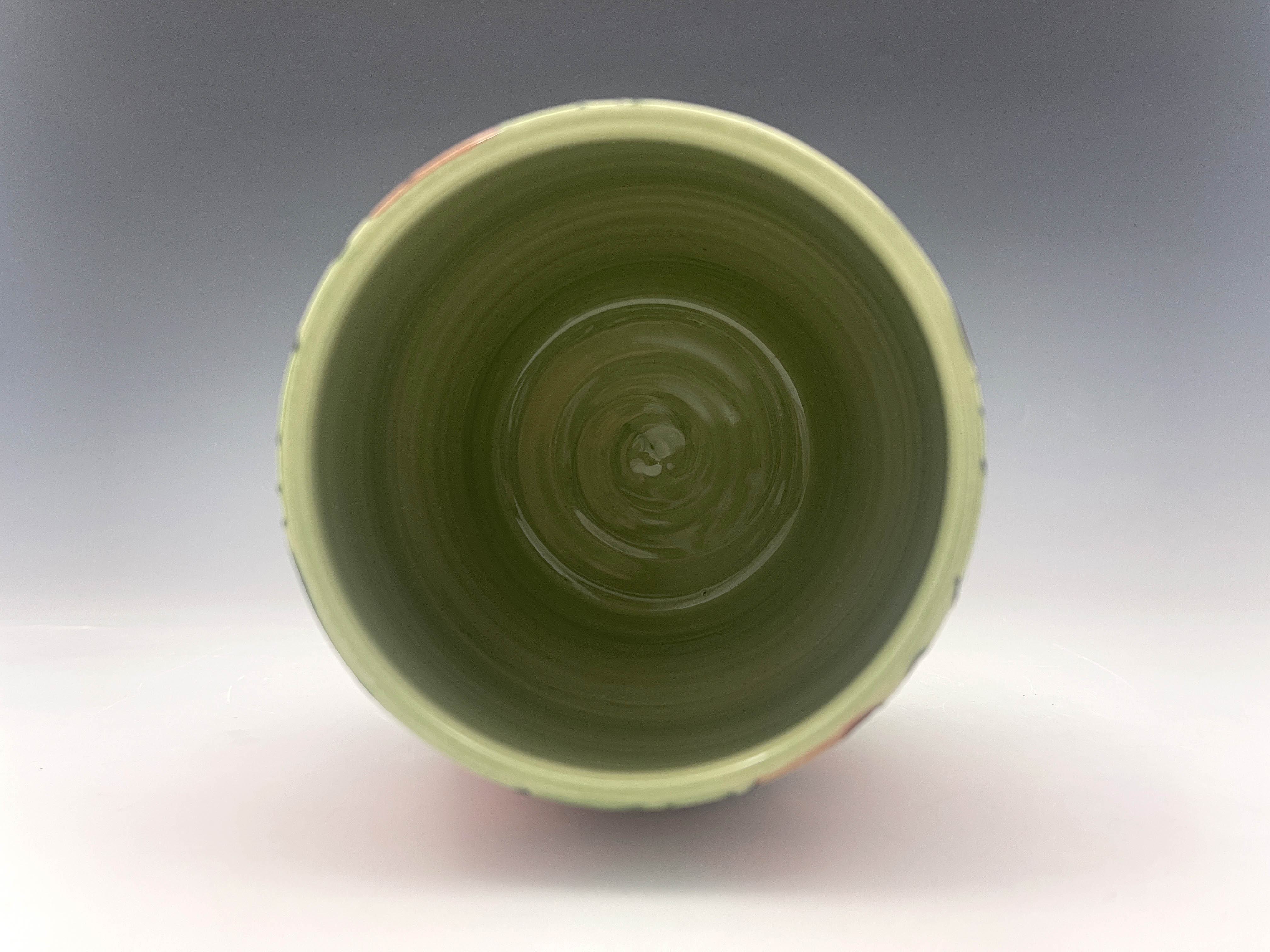 Sally Tuffin for Dennis China works, a head and poppy vase and cover, ovoid form, 21cm high - Image 4 of 5