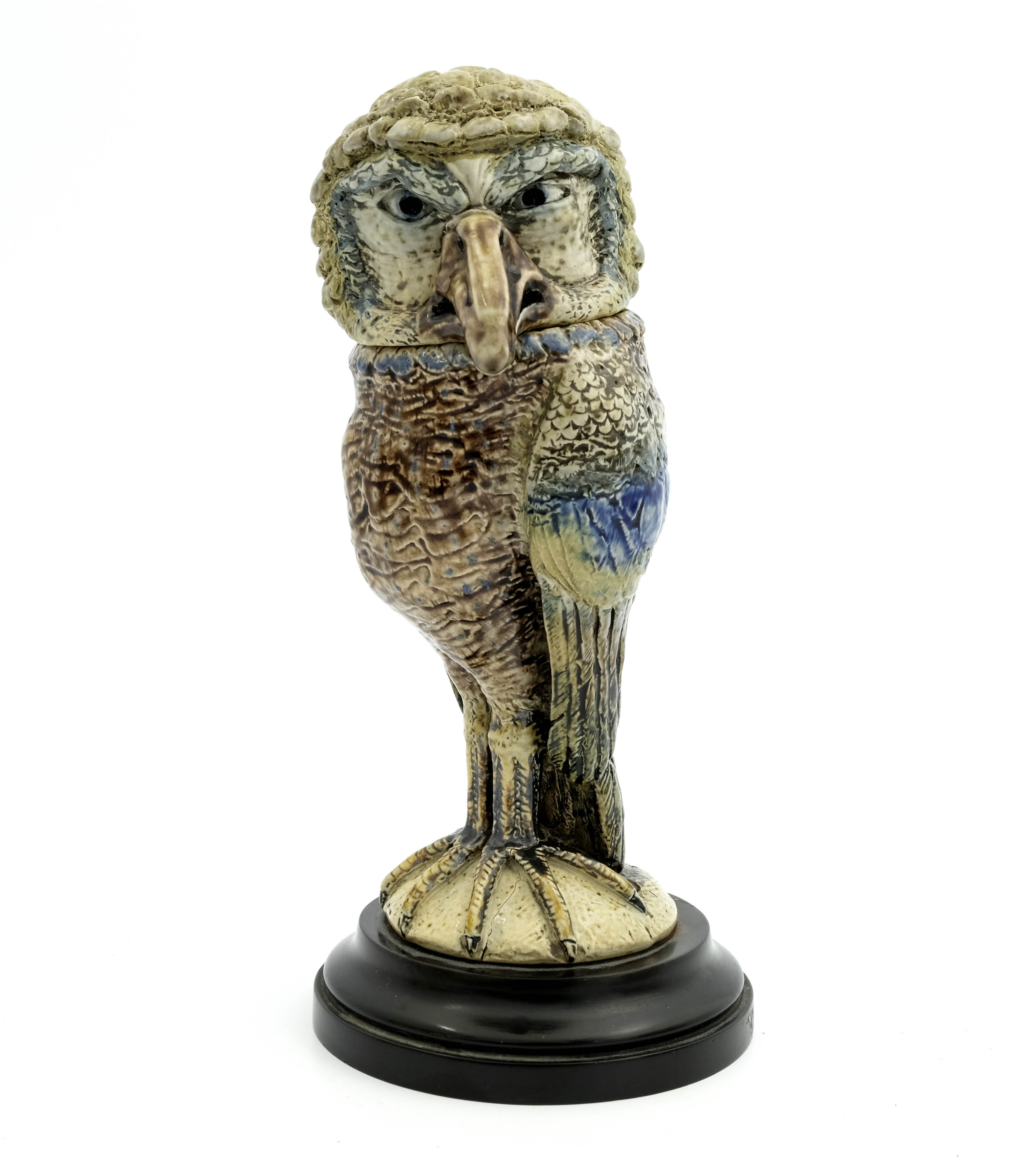 Robert Wallace Martin for Martin Brothers, a characterful Barrister stoneware sculptural jar - Image 2 of 17