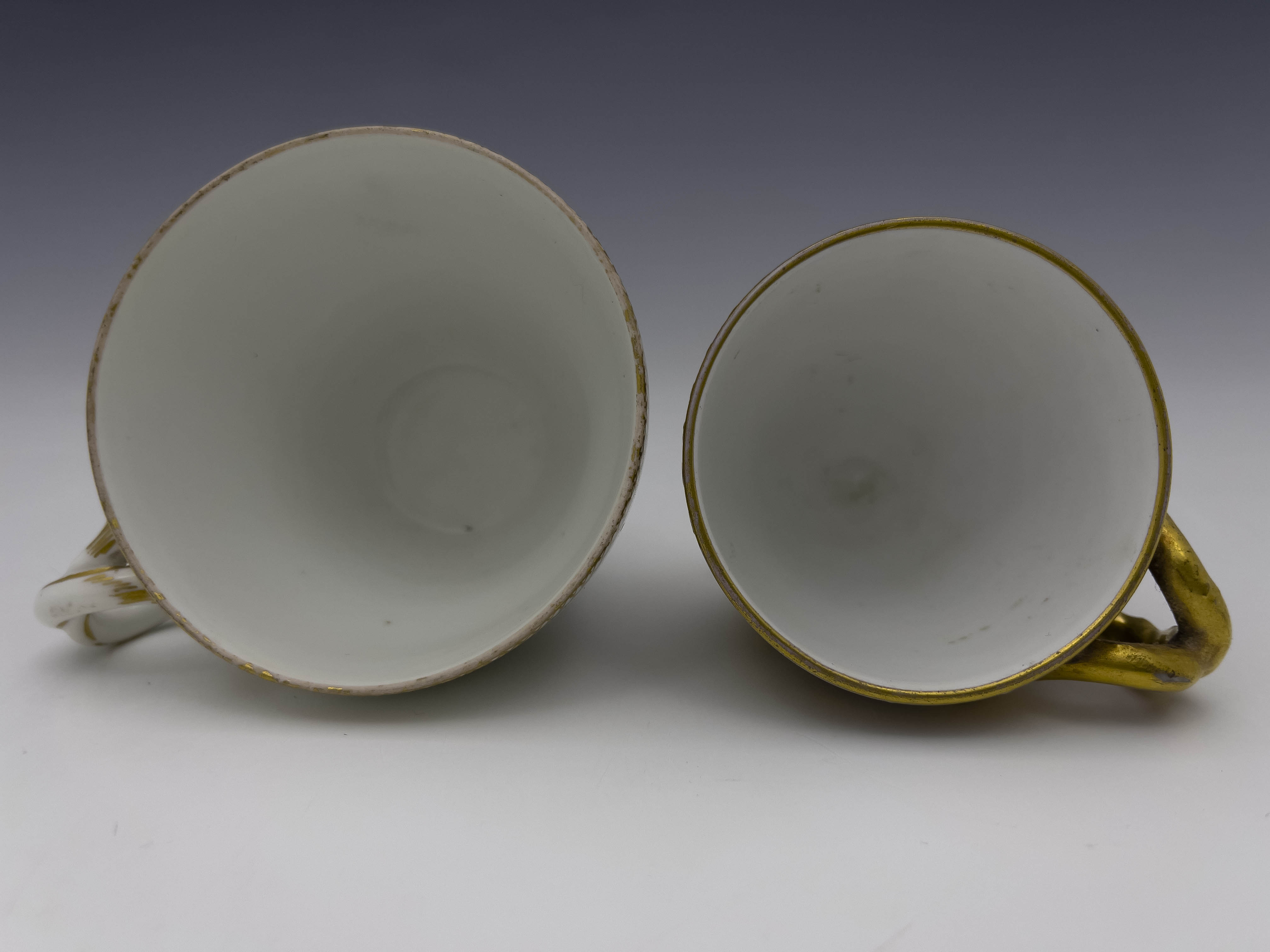 A Meissen painted cabinet cup and a Vienna cup - Image 3 of 5