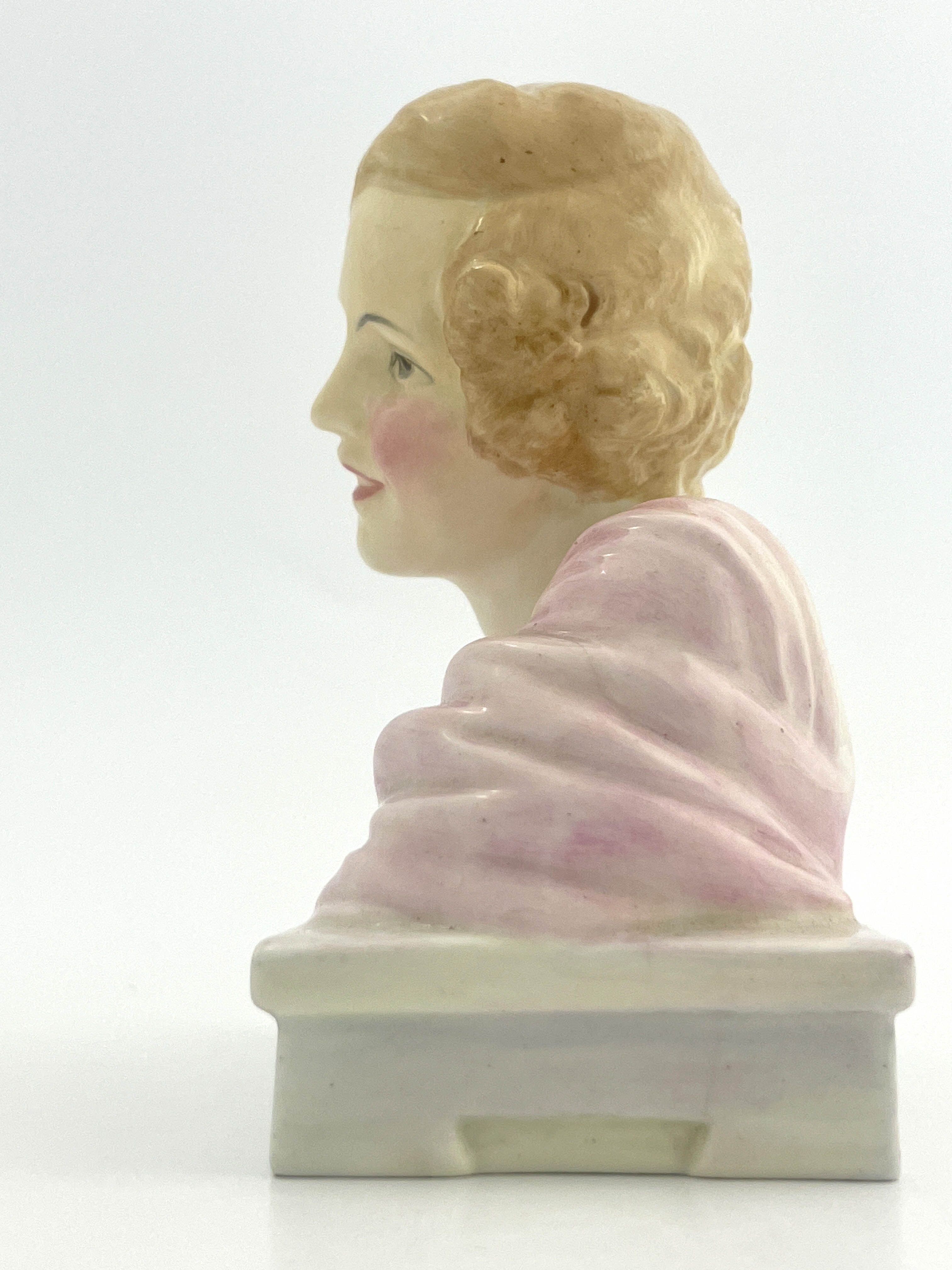 Leslie Harradine for Royal Doulton, a bust figure, Vera - Image 2 of 6