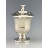 An early Victorian silver pounce pot, Charles Fox, London 1840
