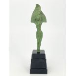 An Art Deco patinated bronze figure