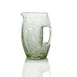 After Koloman Moser for Loetz or Kralik, a Secessionist glass Krokodil jug