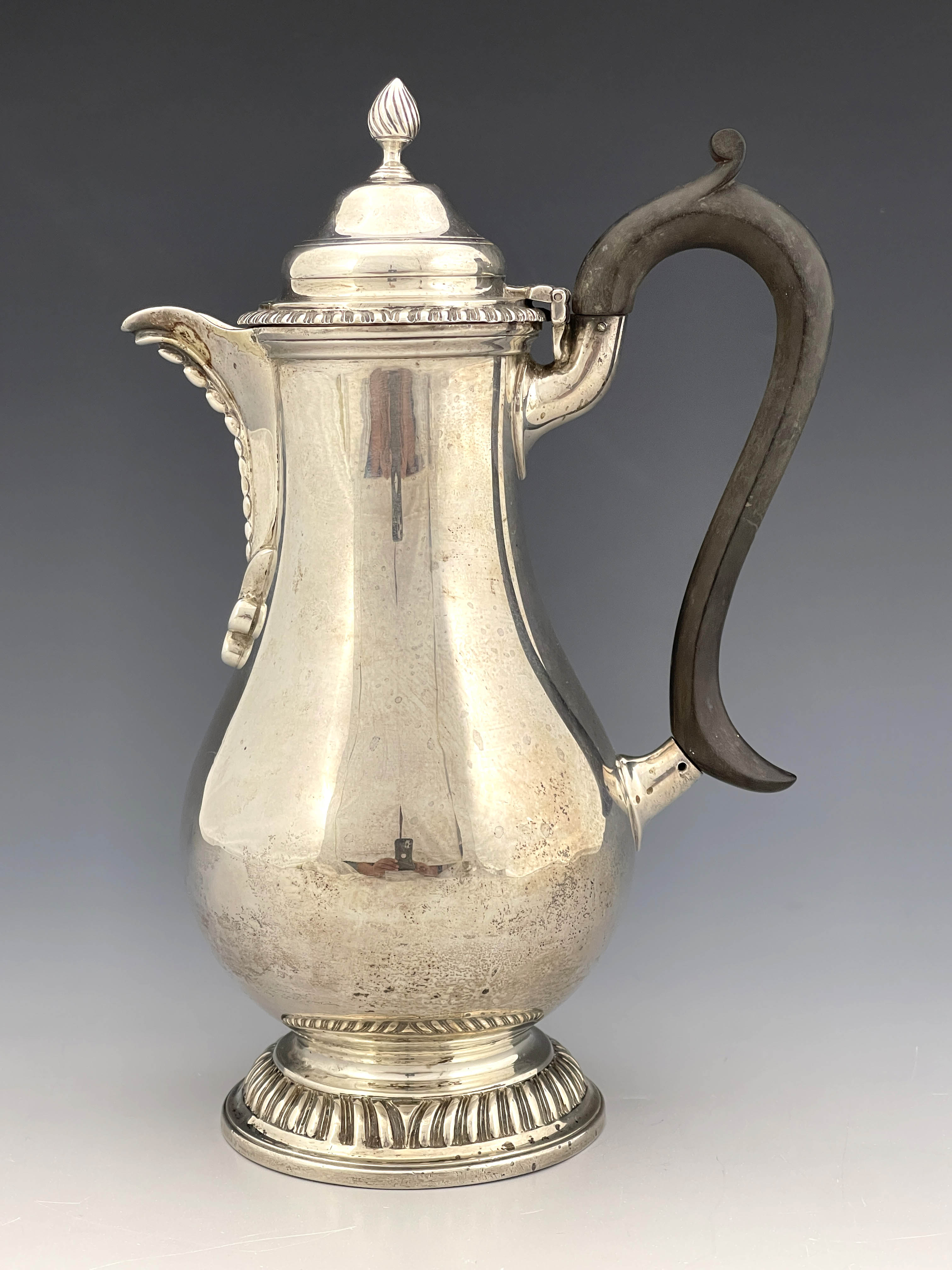 An Edwardian silver hot water jug, Charles Stuart Harris, London 1904