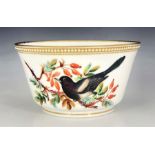 John Hopewell for Royal Worcester, a bird painted bowl
