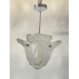 Degue, a French Art Deco ceiling light, bell form