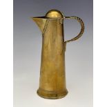 Jan Eisenloeffel, a Secessionist brass coffee pot or lidded jug