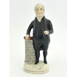 A 19th Century Staffordshire pottery figure of John Bryan, the Welsh Weselyan Methodist Minister, (