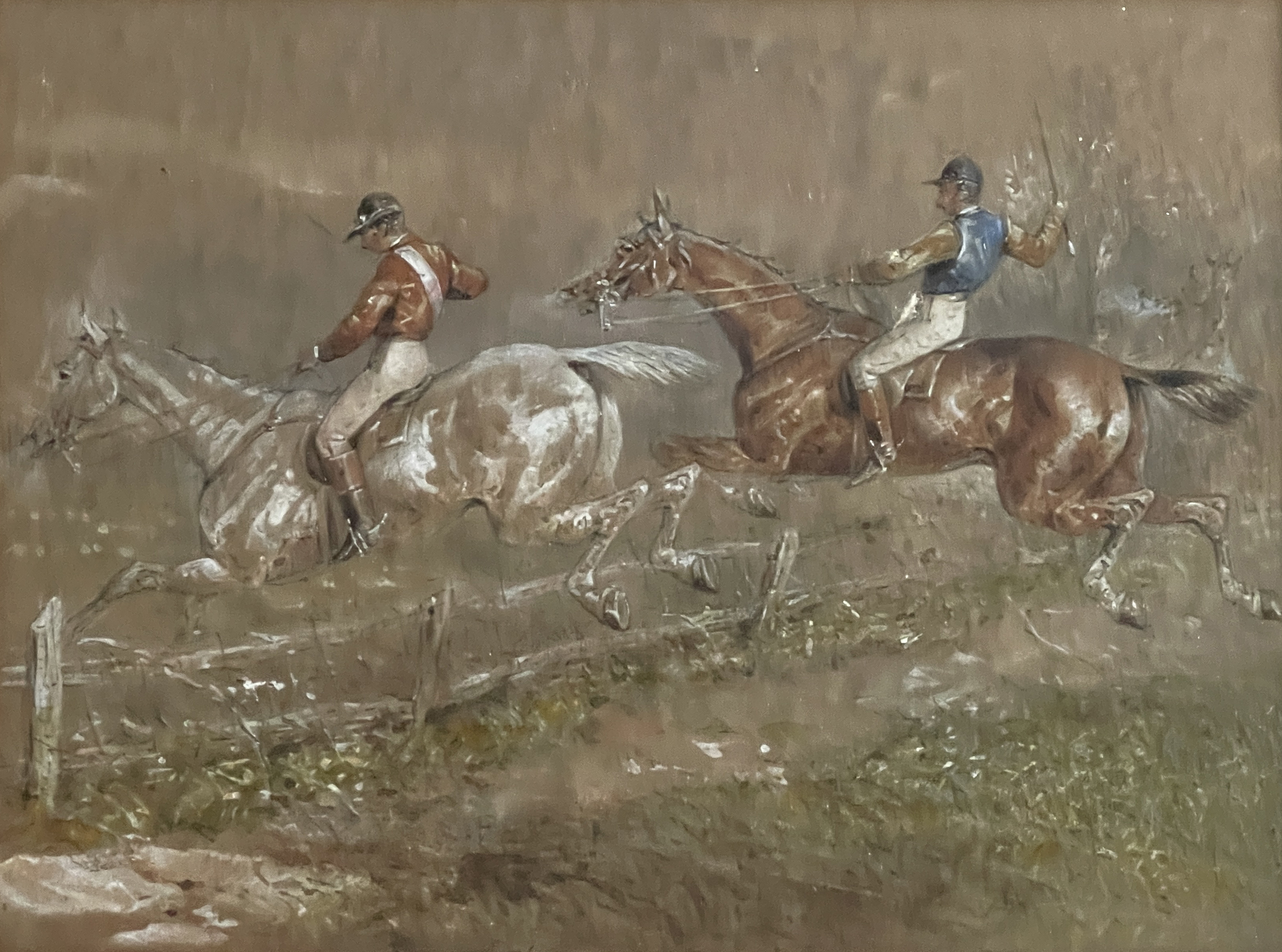 J..H..Meir (?) (British, early 20th Century), horse racing, six, one indistinctly signed and dated - Image 7 of 17