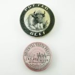 A Victorian Advertising pot lid, Oriental Toothpaste, prepared J & E Atkinson, No.24 Old Bond Street