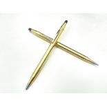 Cross, a 12 carat gold filled Century I pen and pencil set, pinstripe, propelling pencil and