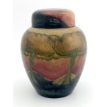William Moorcroft, a large Eventide ginger jar and cover
