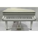 Kawai, a KG-1D boudoir grand piano, bright white lacquered case, tapered block legs, Ref No.1520447,