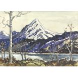 William Telfer F.I.A.L. (Scottish, 1907-1993), Early Spring in Loch Rannock, signed l.c., titled,